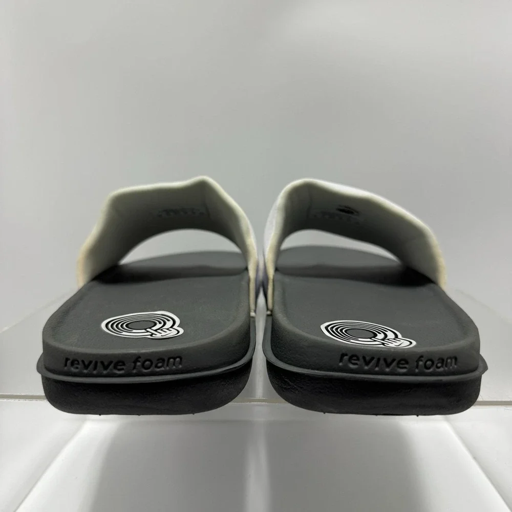 Nike Offcourt Slide Dark Grey White BQ4639-001 Slipper Slides Men's Size 14